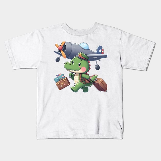 Baby Croc 4 Kids T-Shirt by sonnycosmics